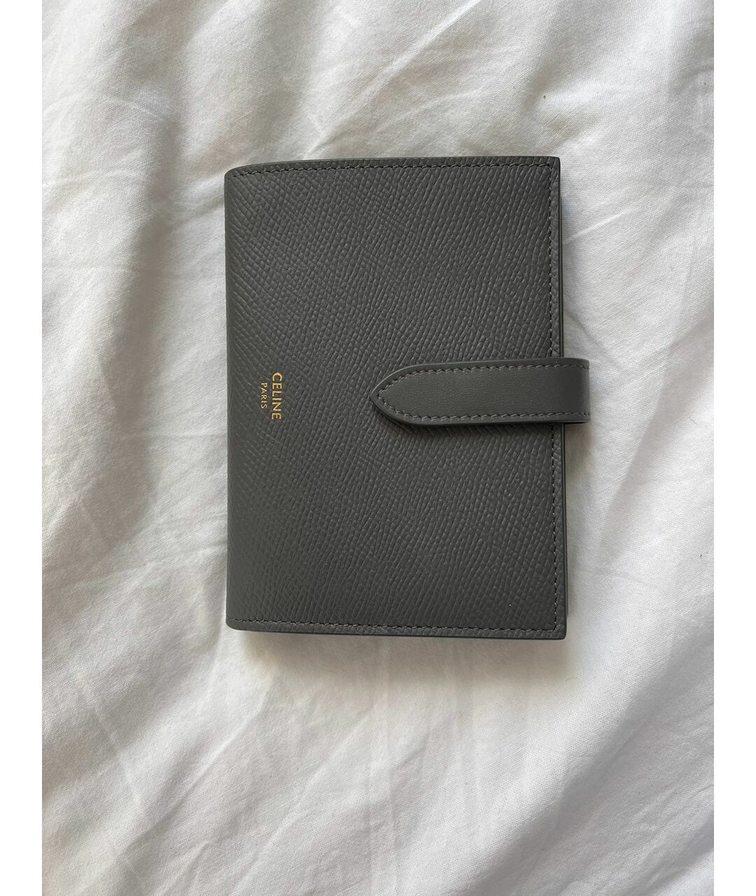 CELINE PRE-OWNED Серый кожаный кошелек, фото 9