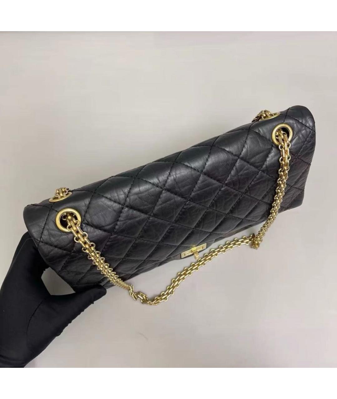 CHANEL Черная кожаная сумка через плечо, фото 6