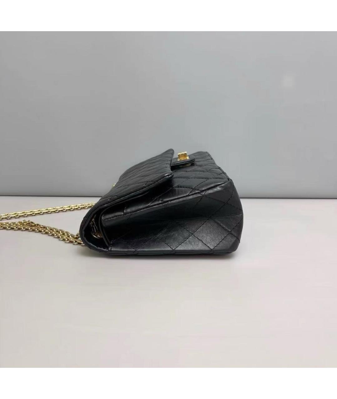 CHANEL Черная кожаная сумка через плечо, фото 4