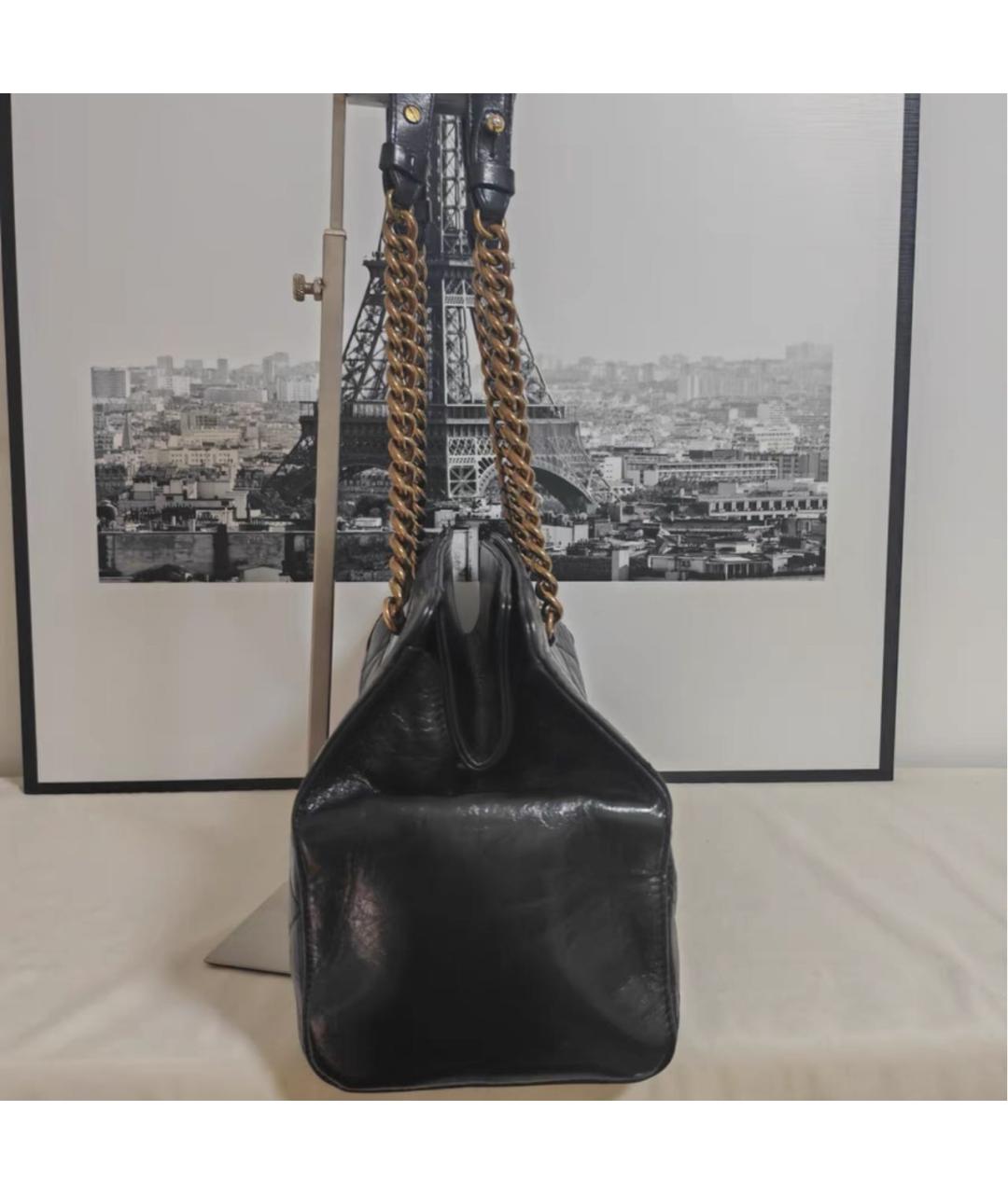CHANEL Черная кожаная сумка тоут, фото 3