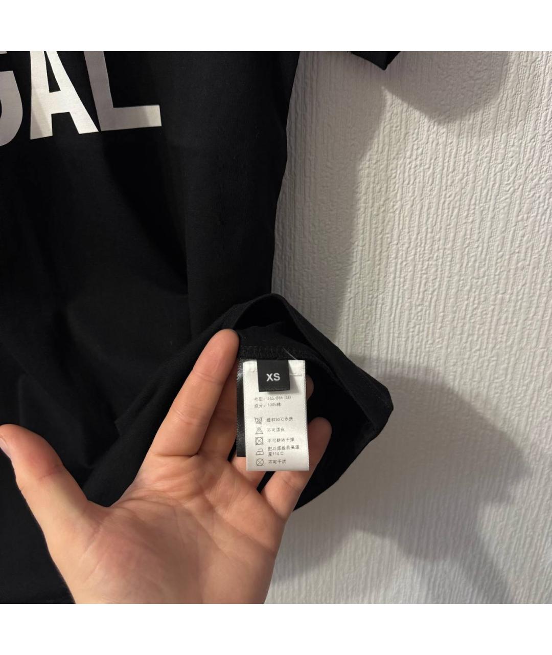 VETEMENTS Черная футболка, фото 5