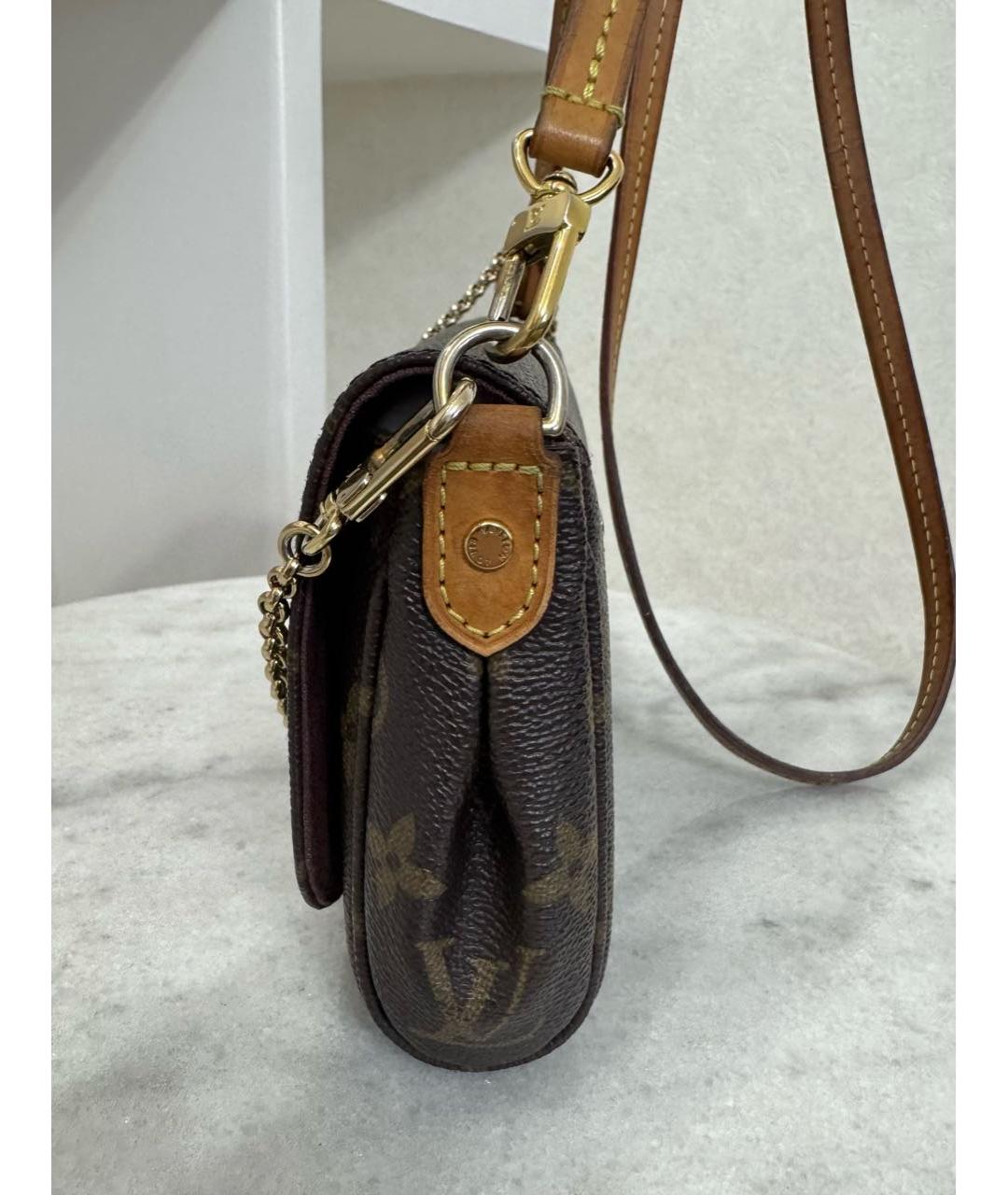 LOUIS VUITTON Коричневая сумка через плечо, фото 5