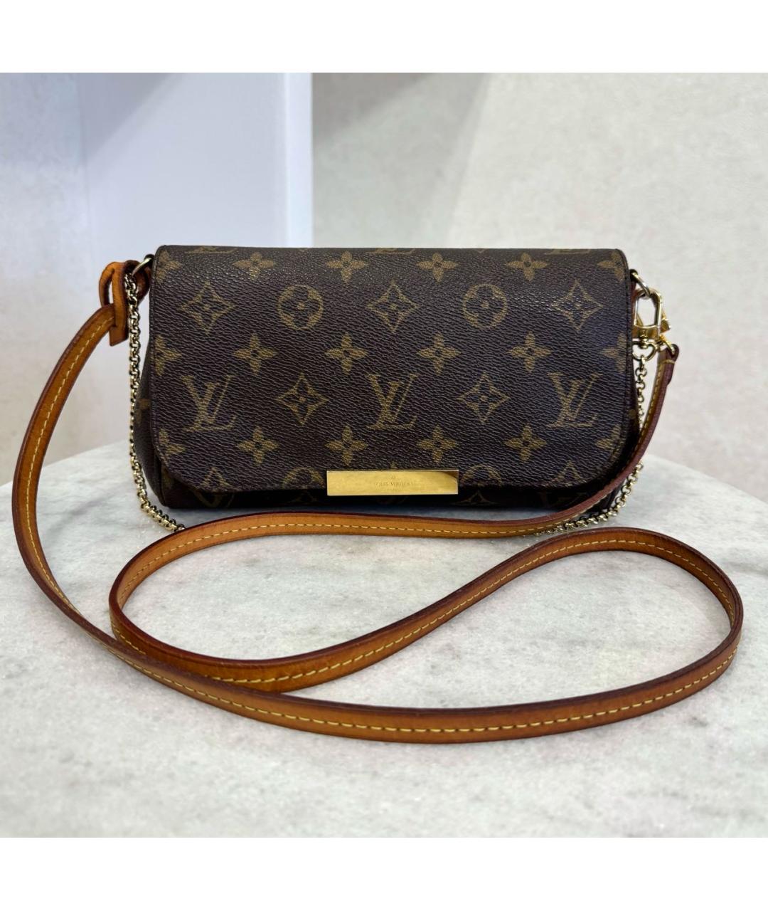 LOUIS VUITTON Коричневая сумка через плечо, фото 2