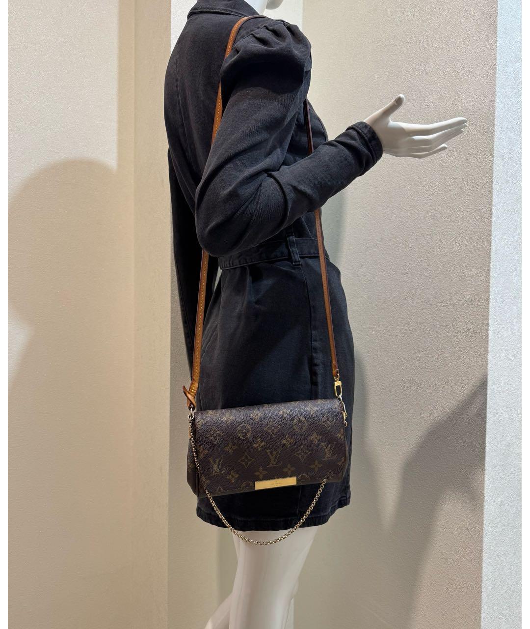 LOUIS VUITTON Коричневая сумка через плечо, фото 3