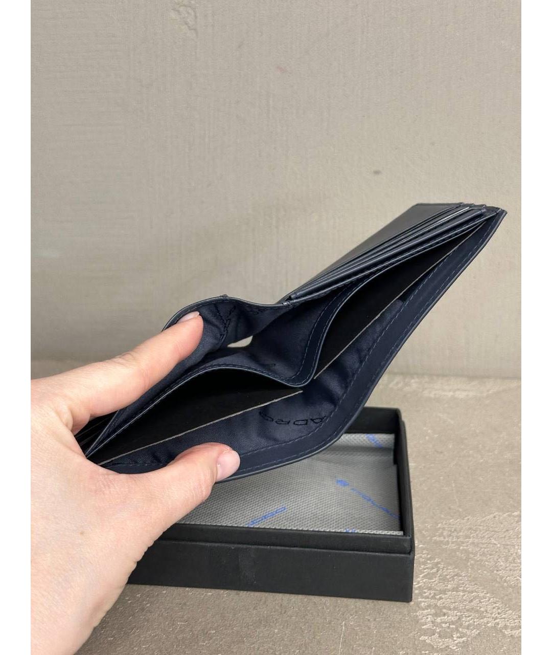 PIQUADRO Синий кожаный кошелек, фото 4