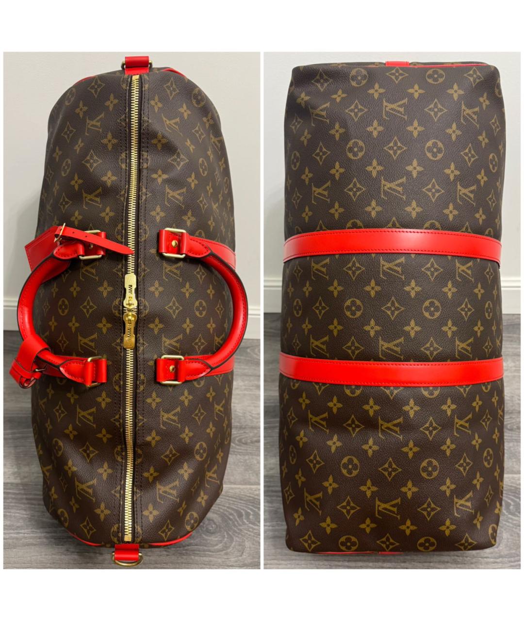 LOUIS VUITTON Коричневая дорожная/спортивная сумка, фото 3