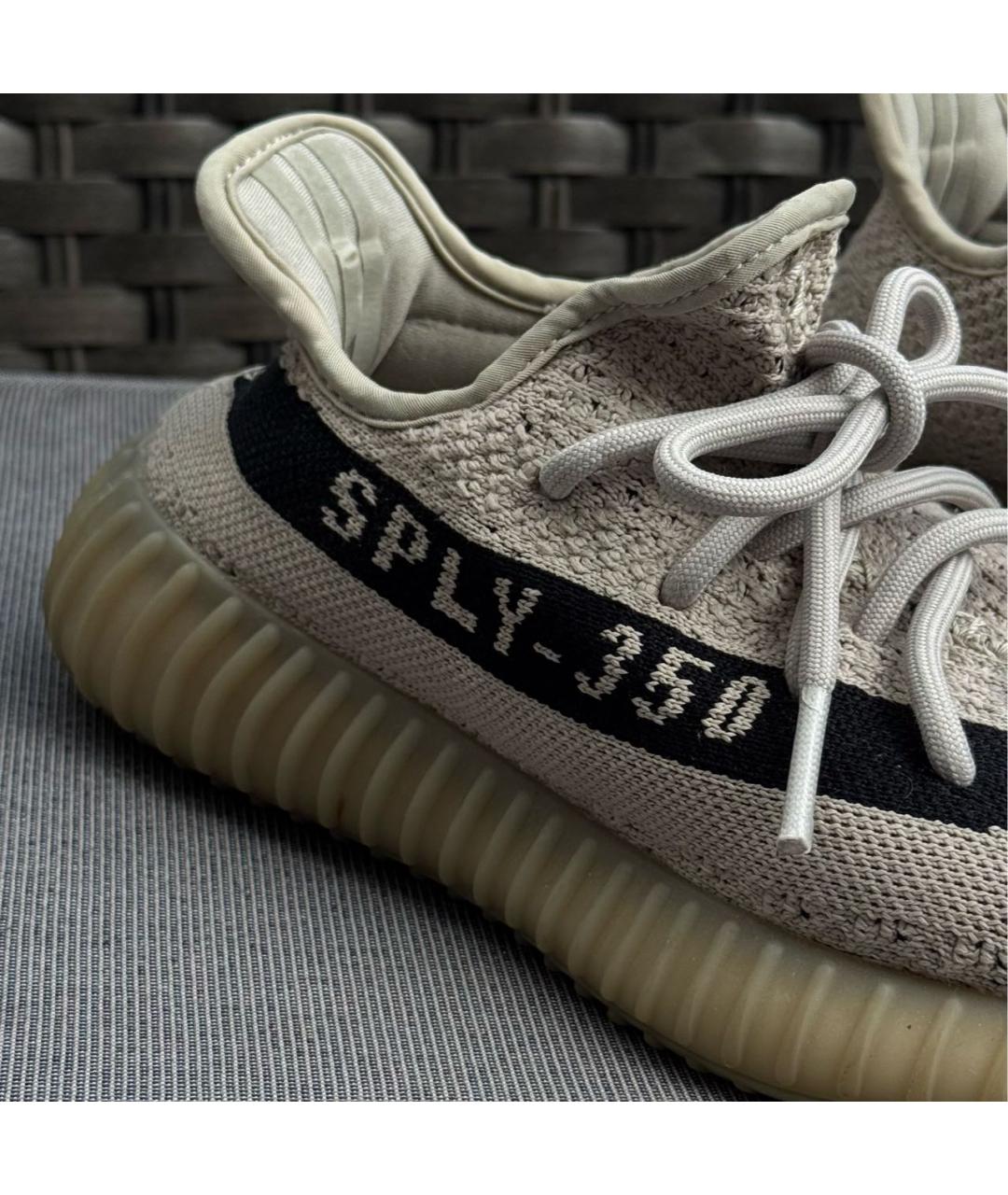 ADIDAS YEEZY Серые текстильные кроссовки, фото 4