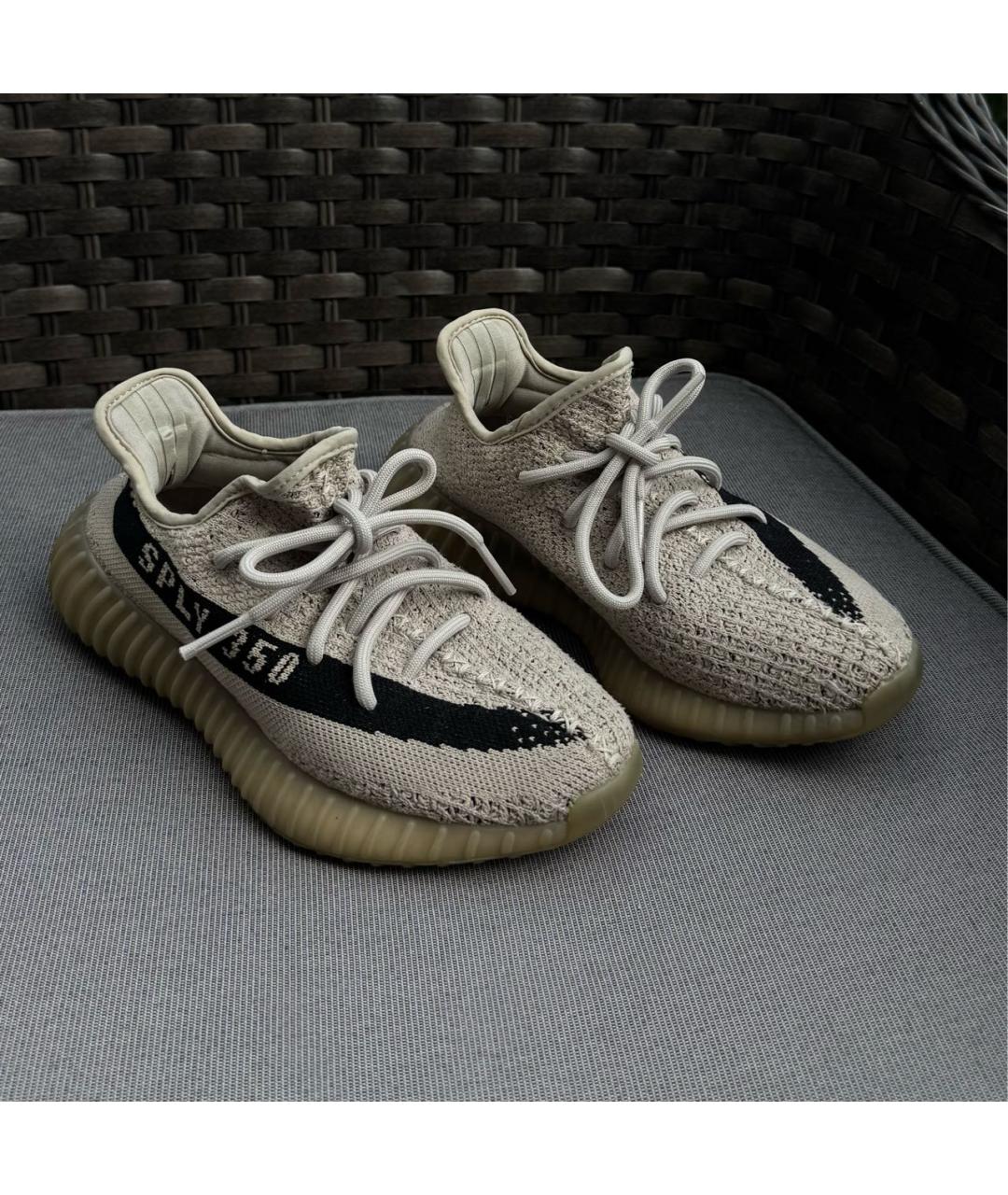 ADIDAS YEEZY Серые текстильные кроссовки, фото 7