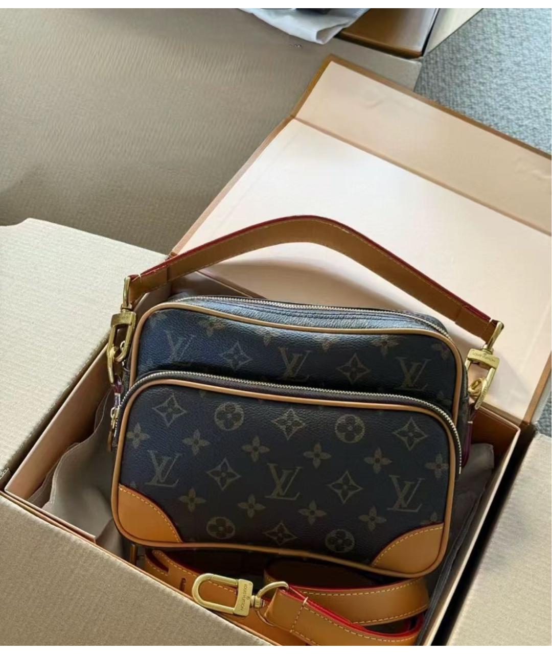 LOUIS VUITTON Коричневая сумка через плечо, фото 2