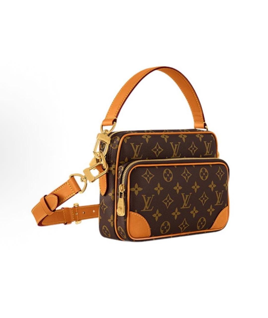 LOUIS VUITTON Коричневая сумка через плечо, фото 3