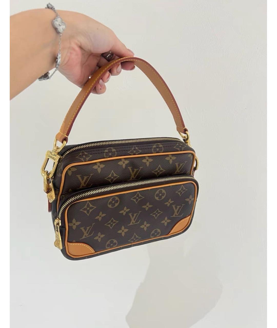 LOUIS VUITTON Коричневая сумка через плечо, фото 5