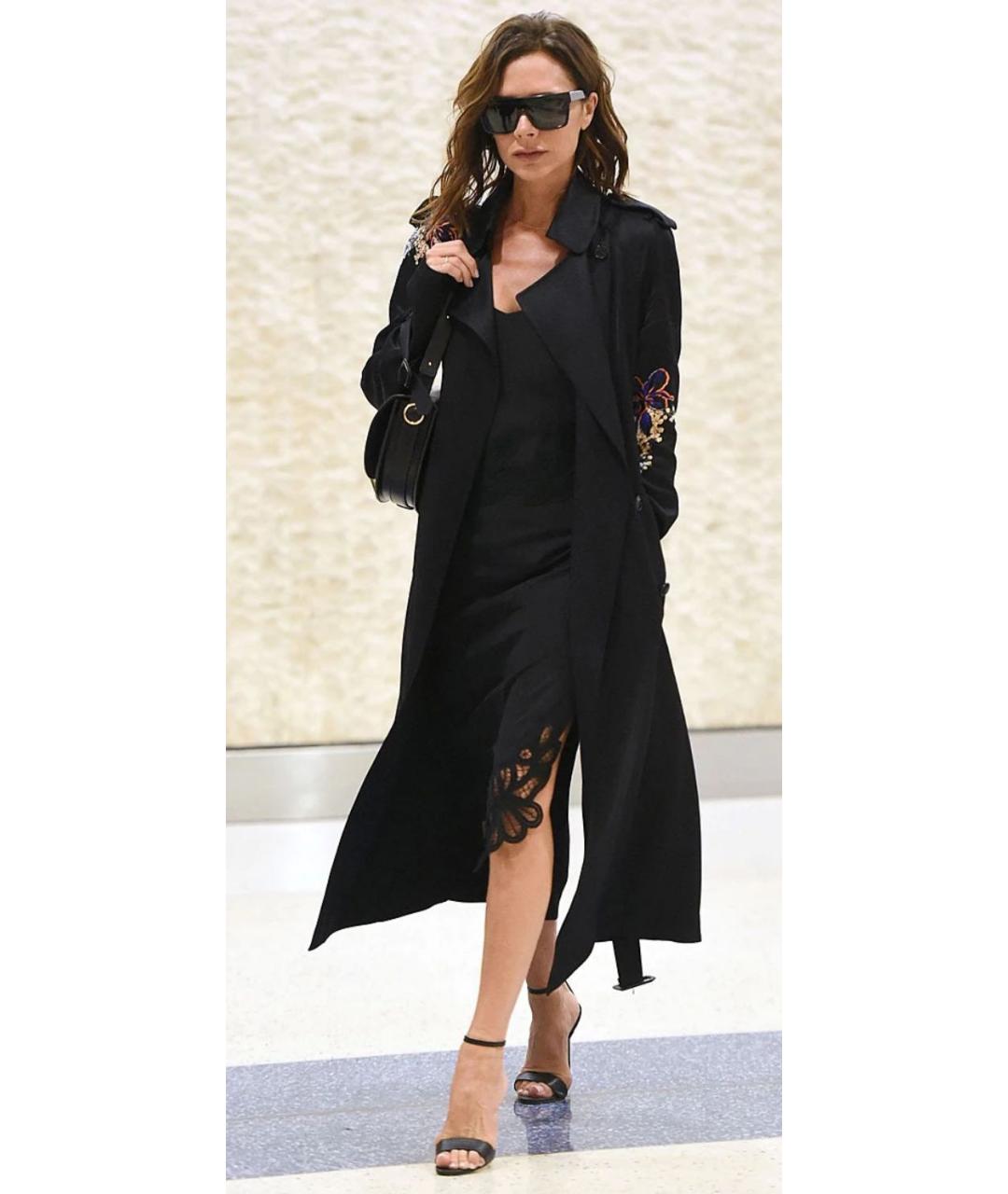VICTORIA BECKHAM Черное шелковое вечернее платье, фото 7