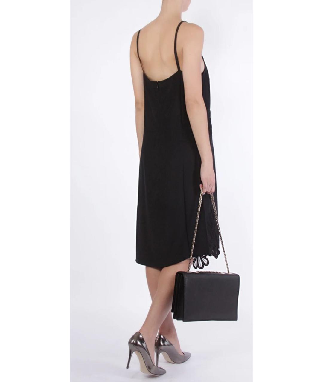 VICTORIA BECKHAM Черное шелковое вечернее платье, фото 2