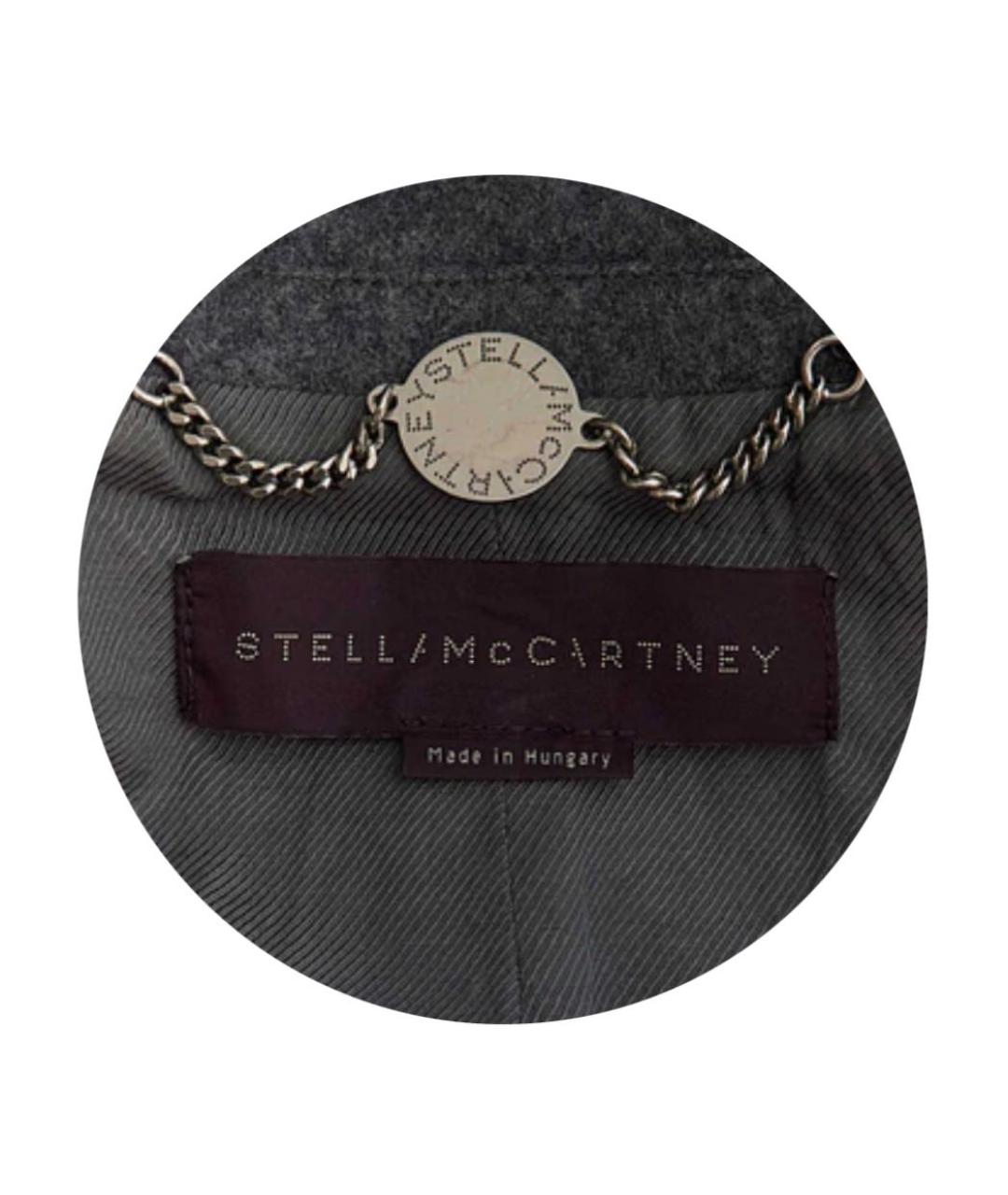 STELLA MCCARTNEY Серое шерстяное повседневное платье, фото 3
