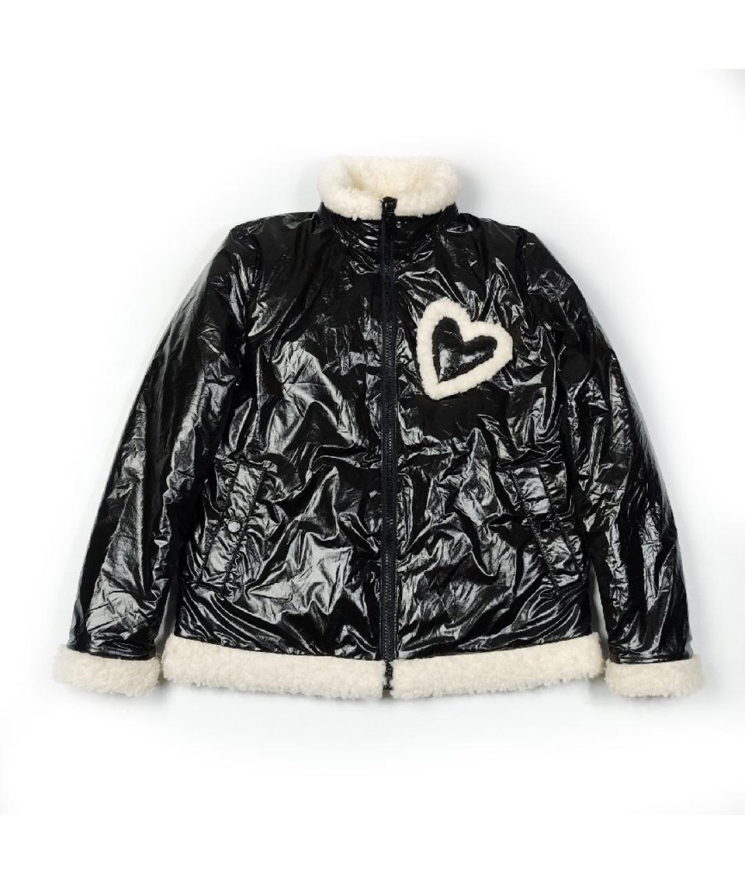 LOVE MOSCHINO Черная полиэстеровая куртка, фото 8