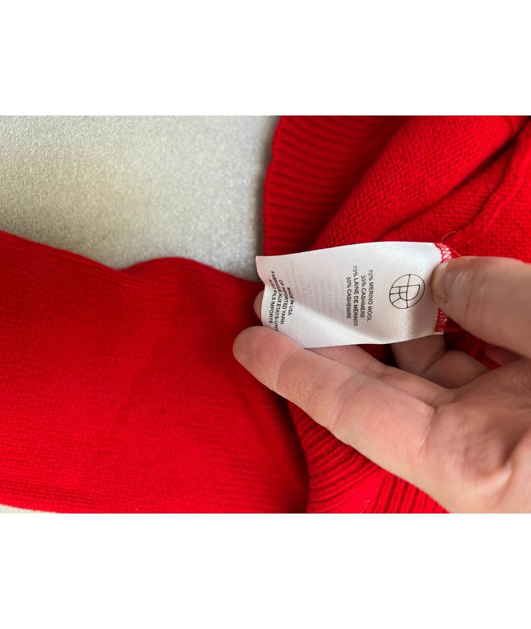 THE ROW Красный кашемировый джемпер / свитер, фото 4