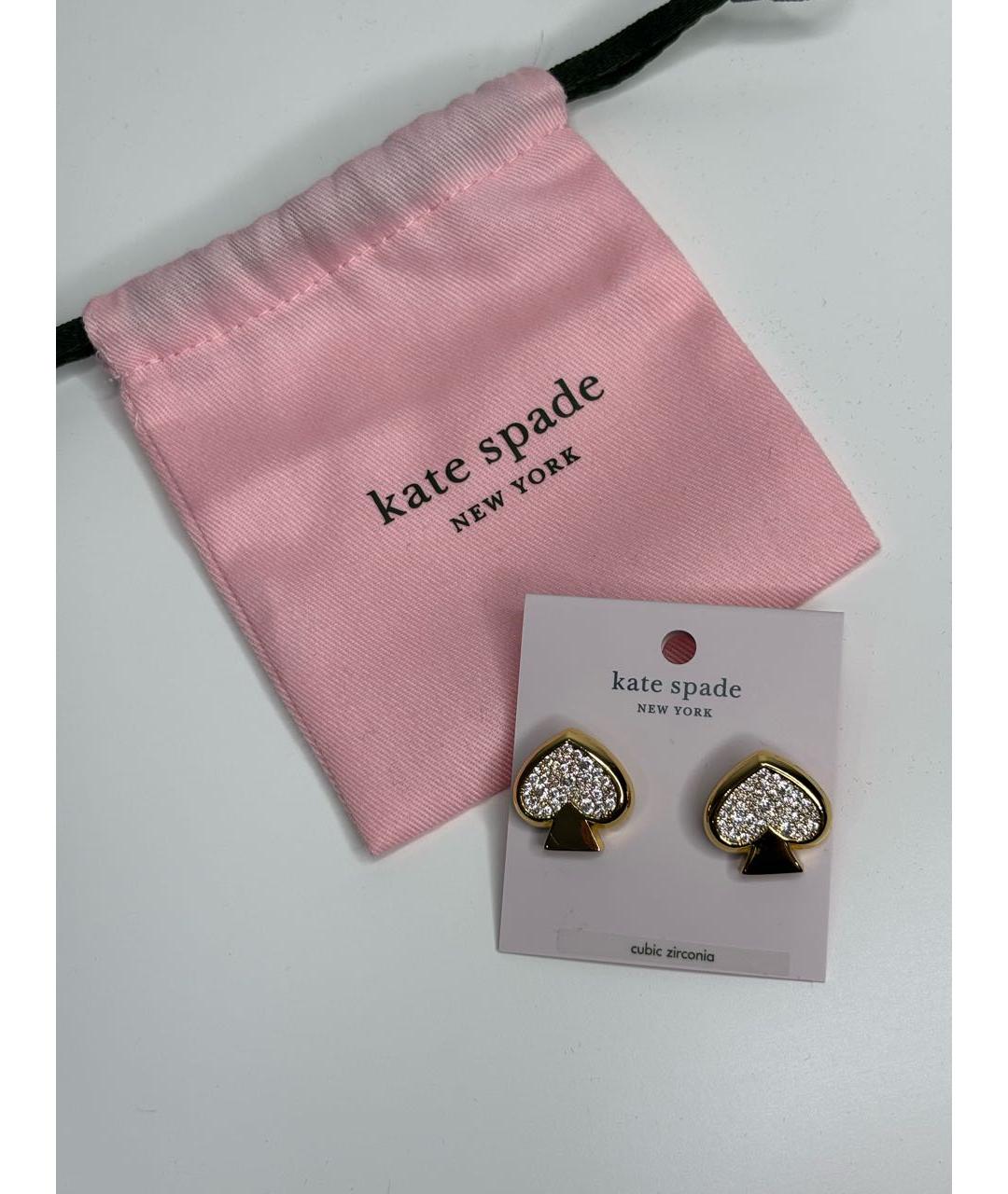 KATE SPADE Золотые металлические серьги, фото 5
