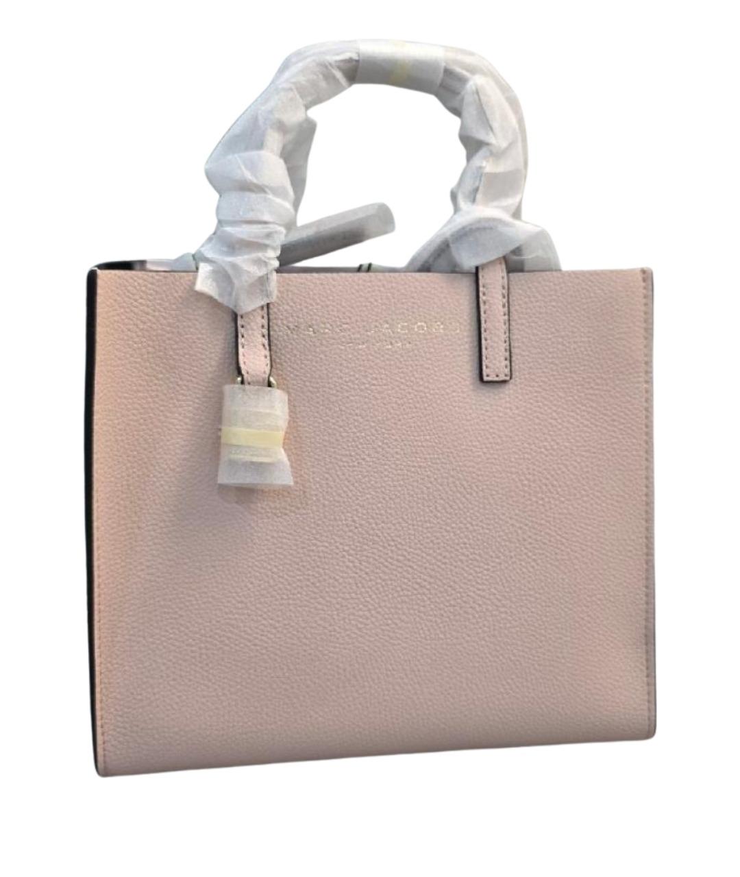 MARC JACOBS Розовая кожаная сумка с короткими ручками, фото 1