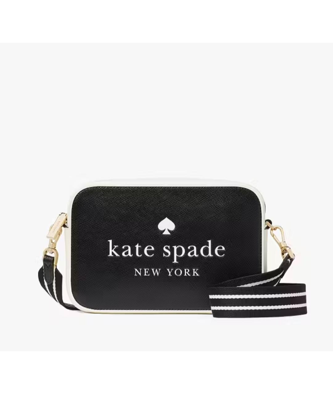 KATE SPADE Черная кожаная сумка через плечо, фото 10