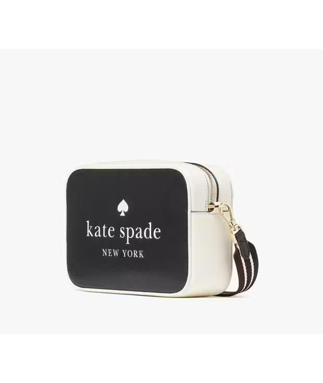 KATE SPADE Черная кожаная сумка через плечо, фото 6
