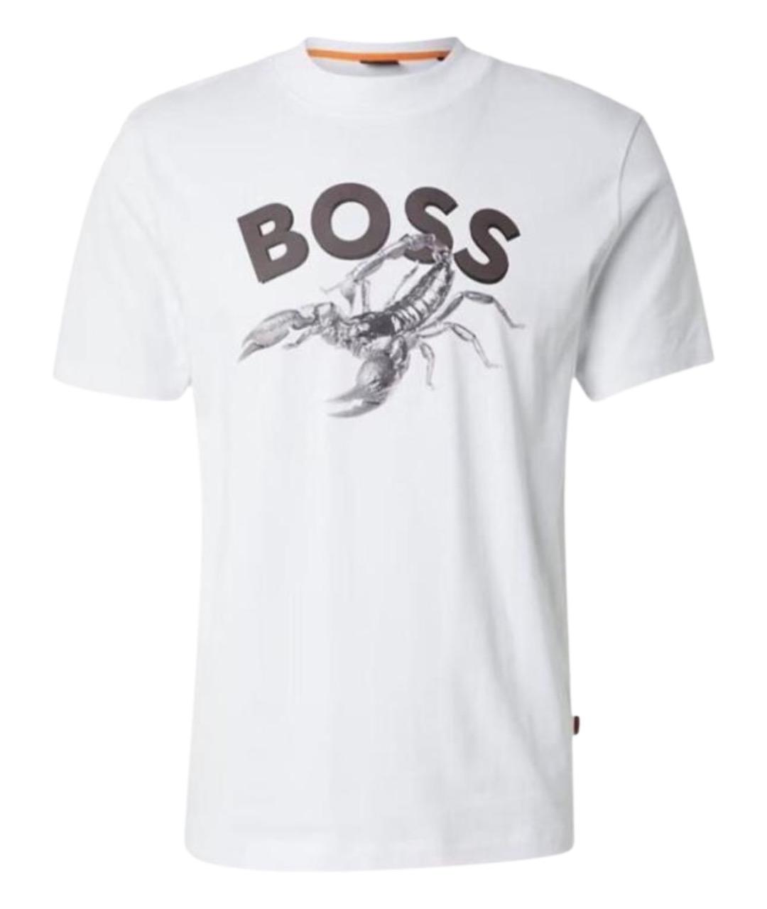 HUGO BOSS Белая хлопковая футболка, фото 1