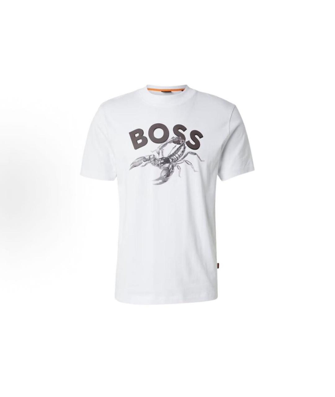 HUGO BOSS Белая хлопковая футболка, фото 3