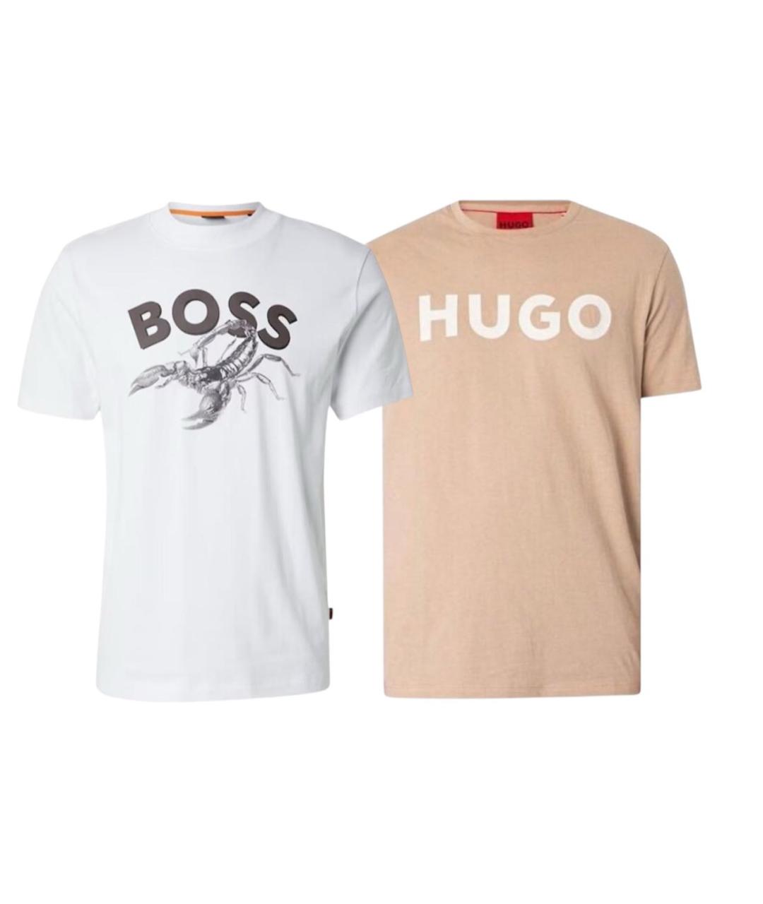 HUGO BOSS Белая хлопковая футболка, фото 1