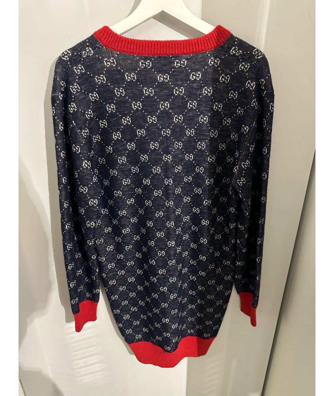 GUCCI Мульти шерстяное повседневное платье, фото 3