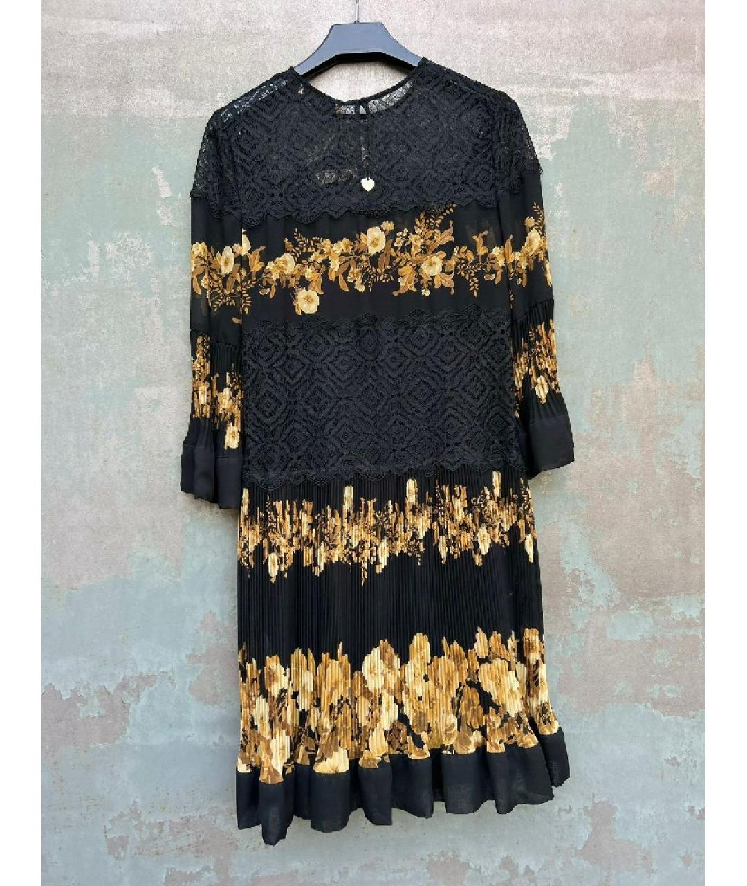 TWIN-SET Черное коктейльное платье, фото 4