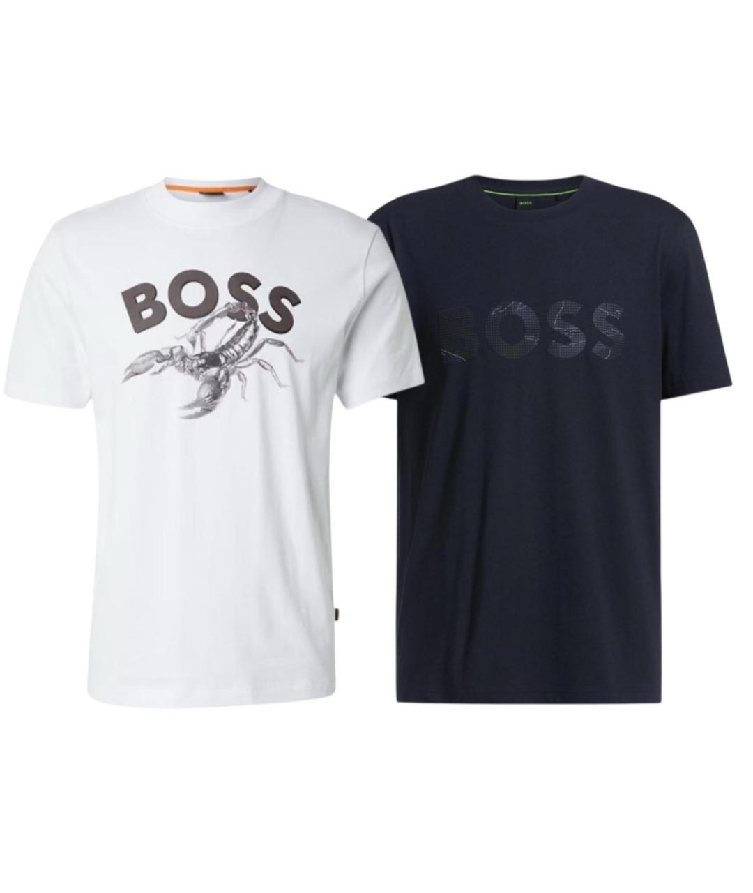 HUGO BOSS Белая хлопковая футболка, фото 1