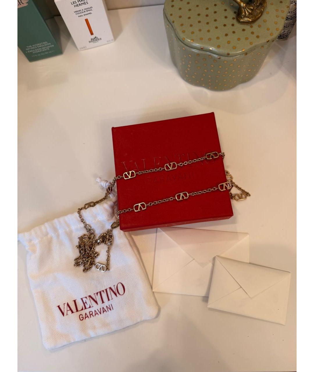 VALENTINO Золотая латунная цепочка, фото 3