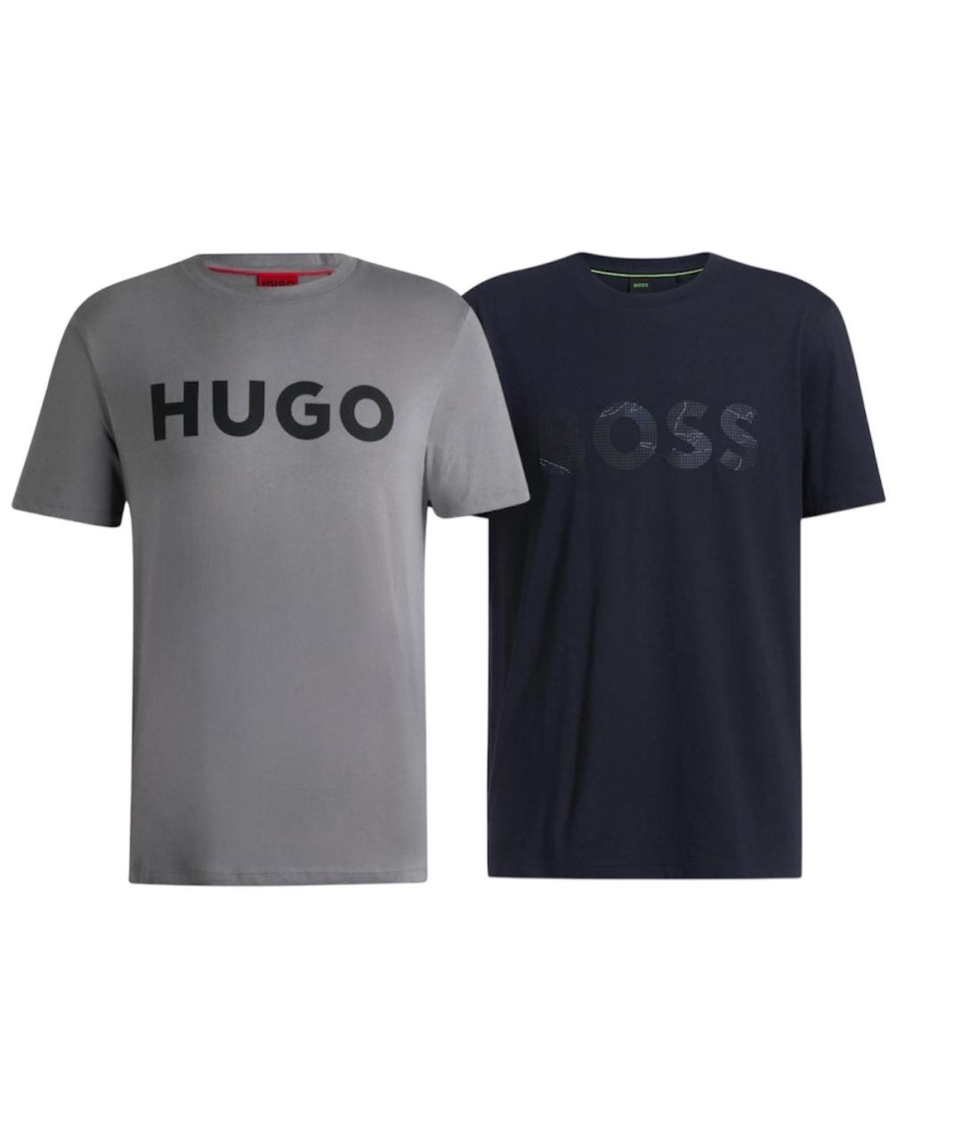 HUGO BOSS Серая хлопковая футболка, фото 1