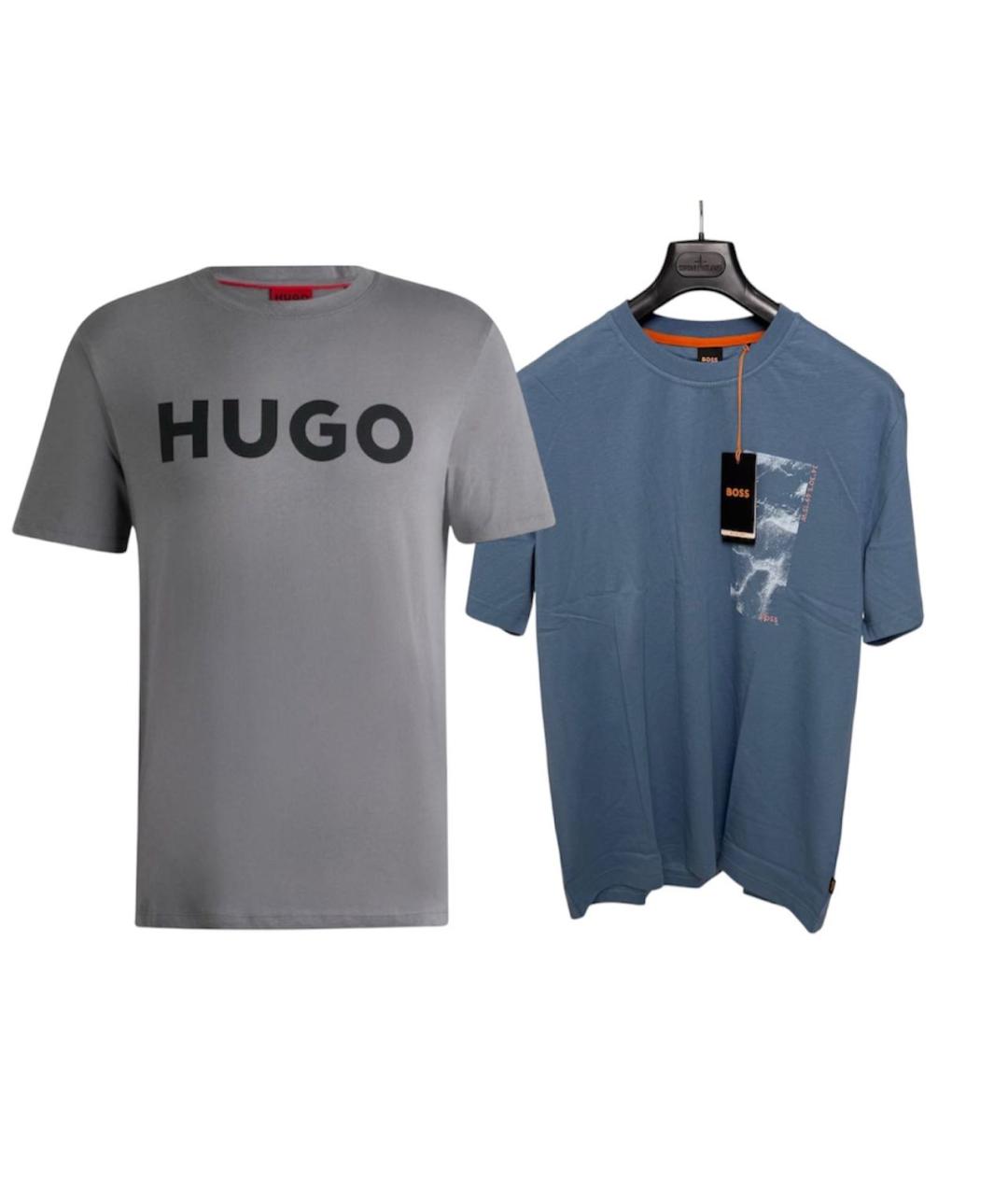 HUGO BOSS Мульти хлопковая футболка, фото 4