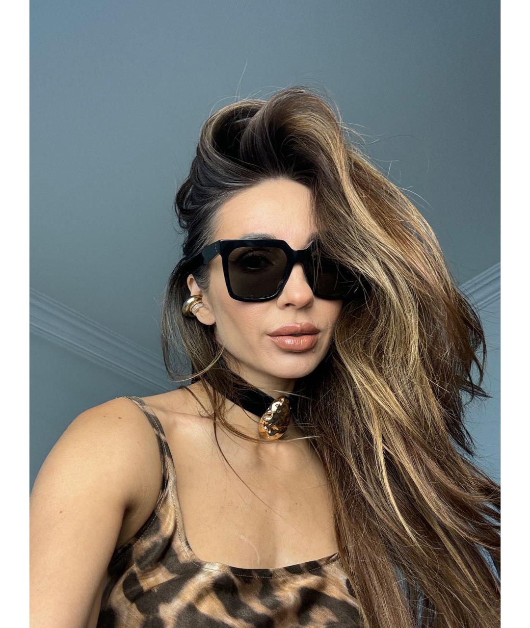 CELINE Черные пластиковые солнцезащитные очки, фото 8