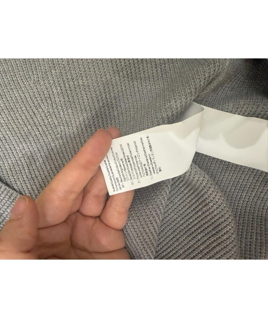 HUGO BOSS Серое хлопковое повседневное платье, фото 5