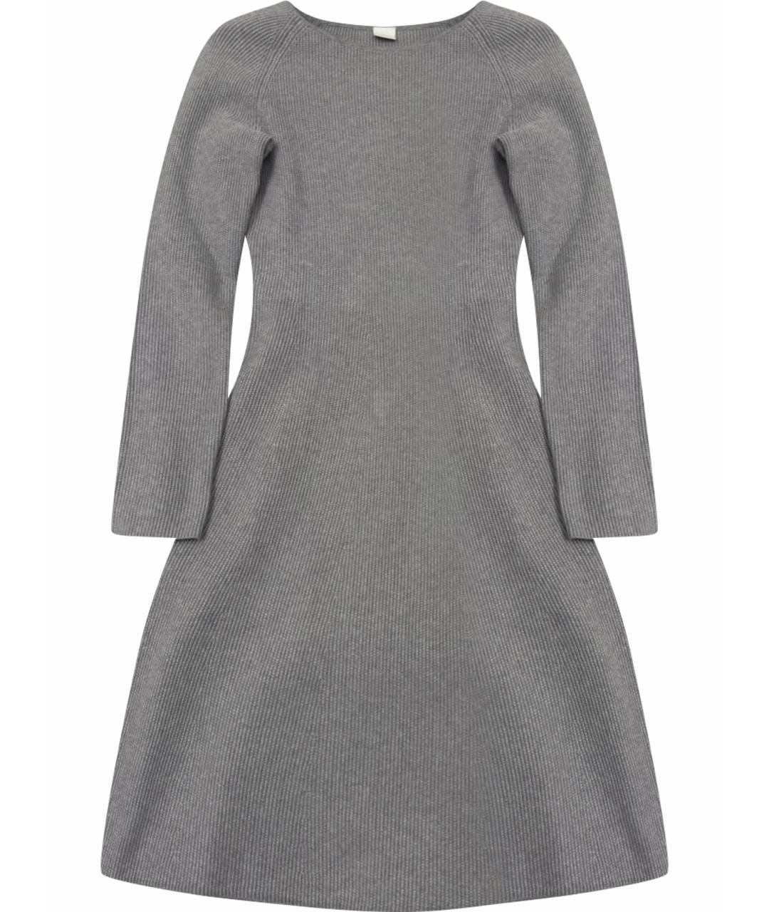 HUGO BOSS Серое хлопковое повседневное платье, фото 1