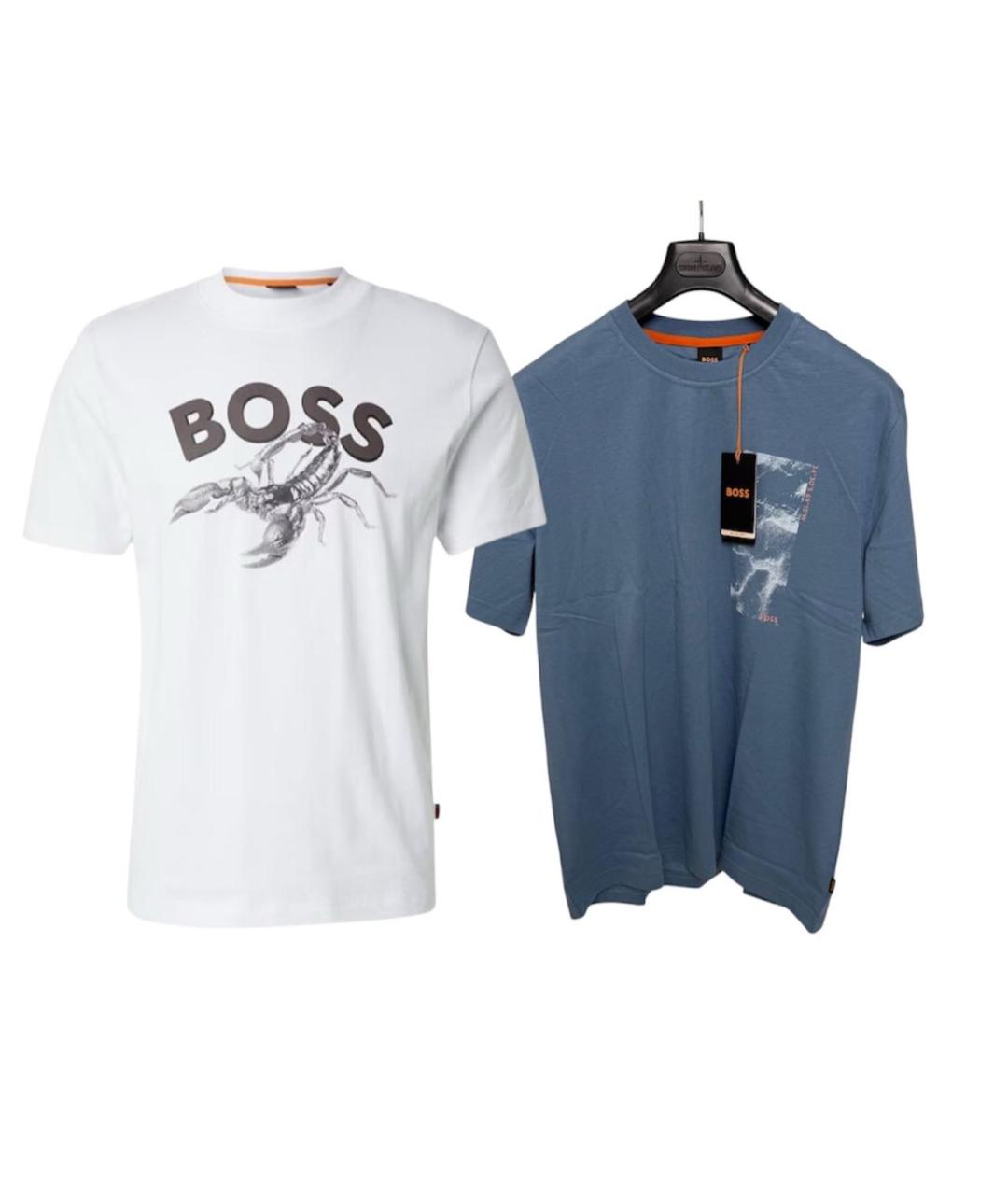 HUGO BOSS Белая хлопковая футболка, фото 4