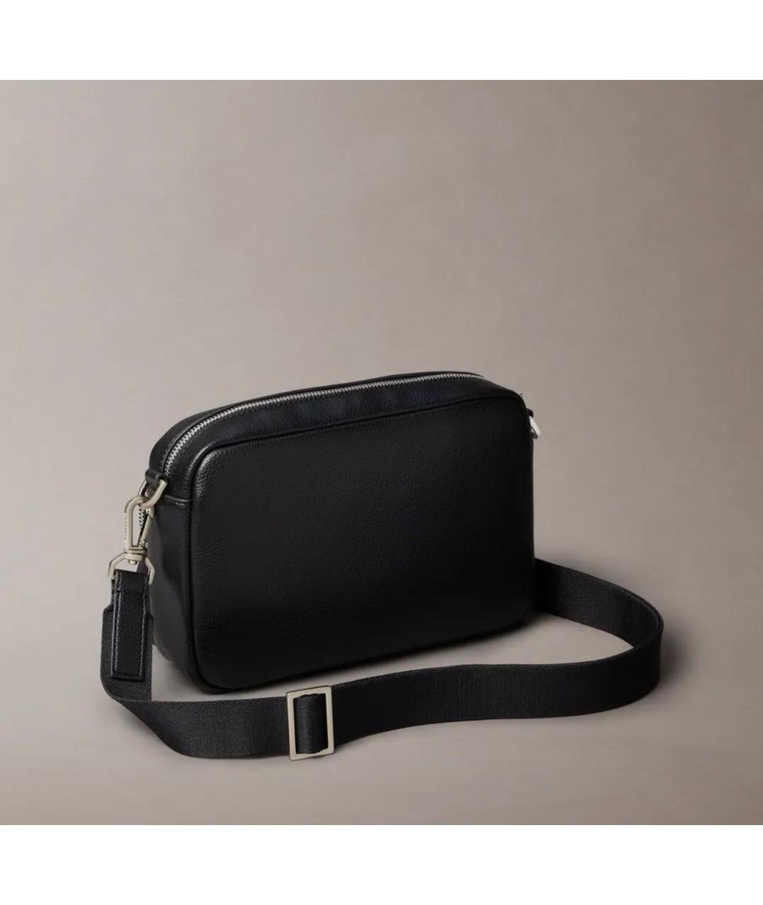CALVIN KLEIN Черная сумка на плечо из искусственной кожи, фото 2