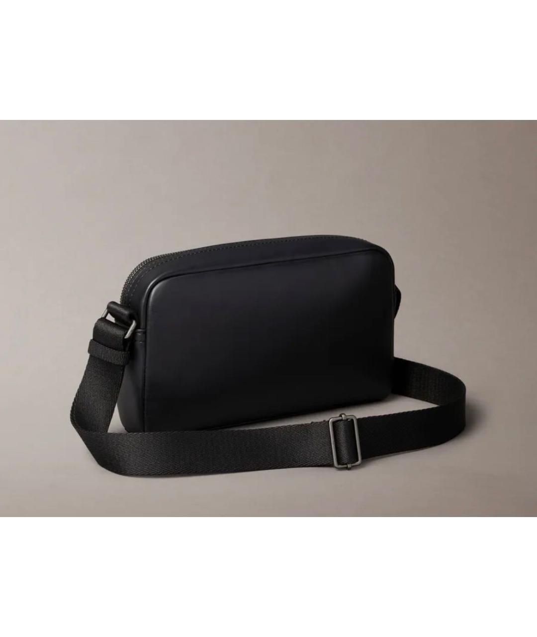 CALVIN KLEIN Черная сумка на плечо из искусственной кожи, фото 2