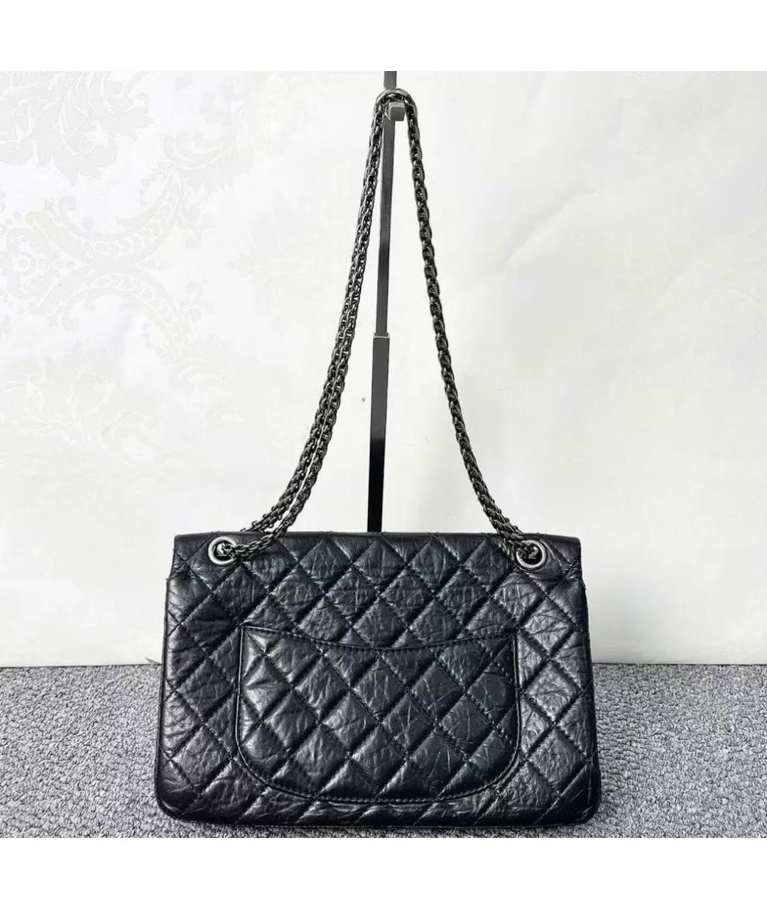 CHANEL Черная кожаная сумка через плечо, фото 4