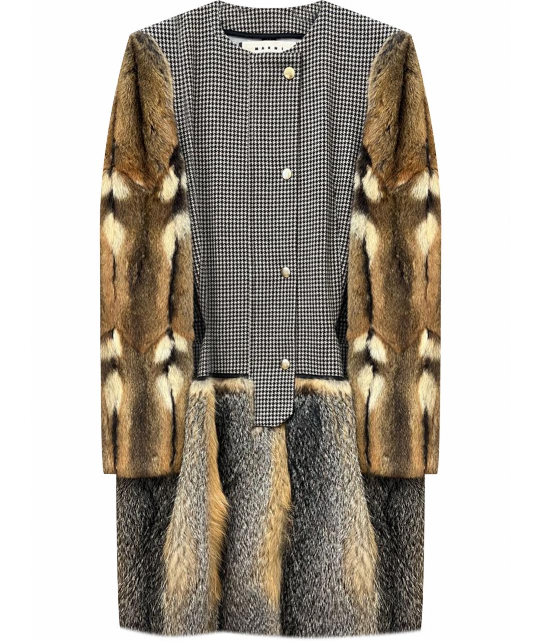 MARNI Меховое пальто, фото 1