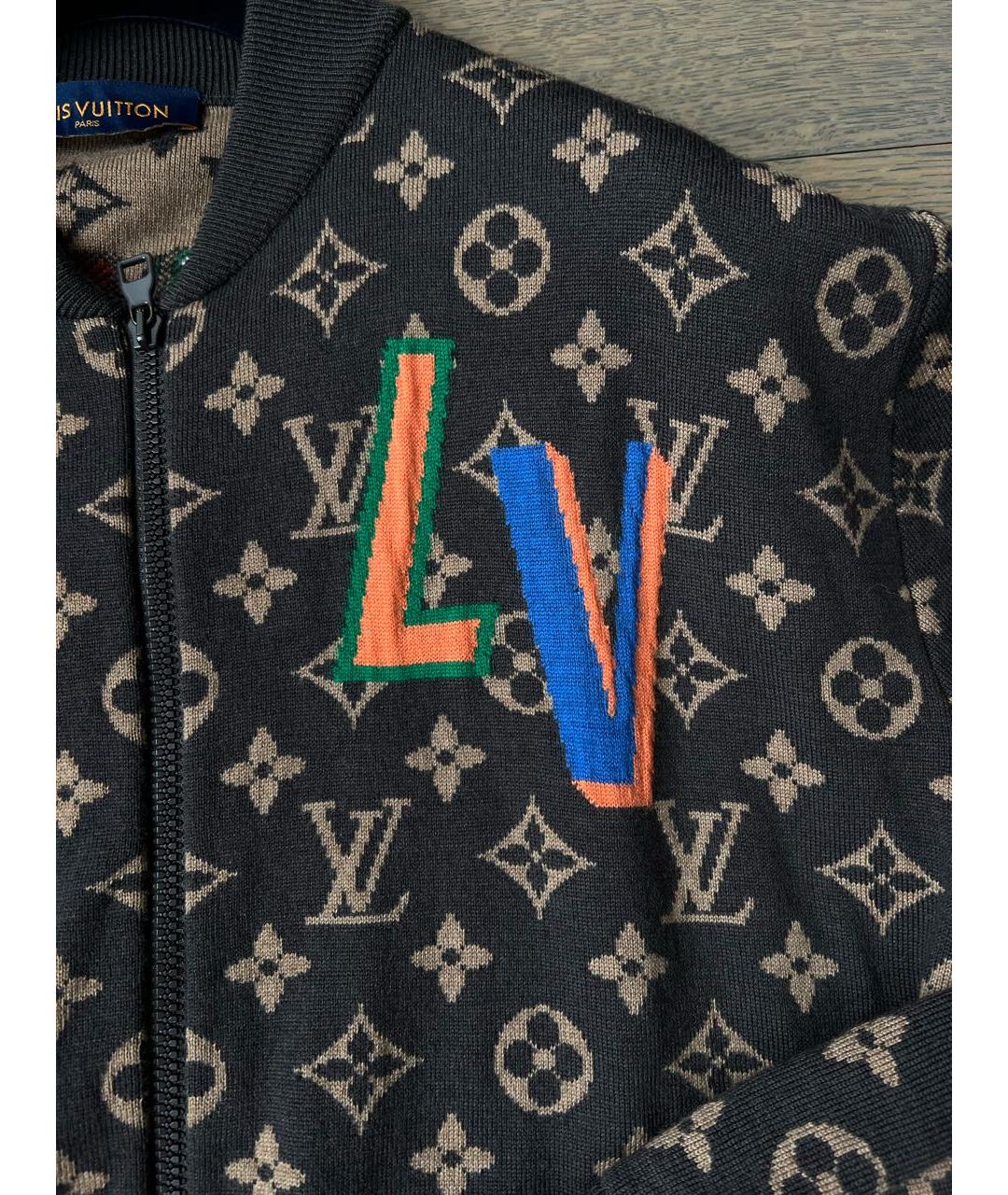 LOUIS VUITTON Коричневый шерстяной кардиган, фото 4