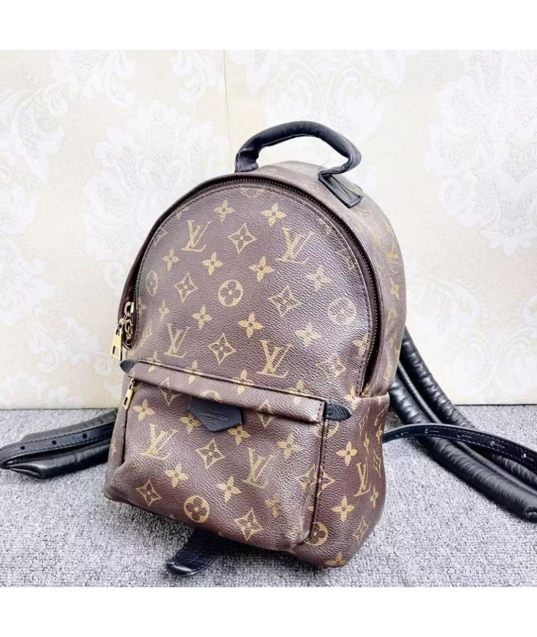 LOUIS VUITTON Коричневый кожаный рюкзак, фото 3