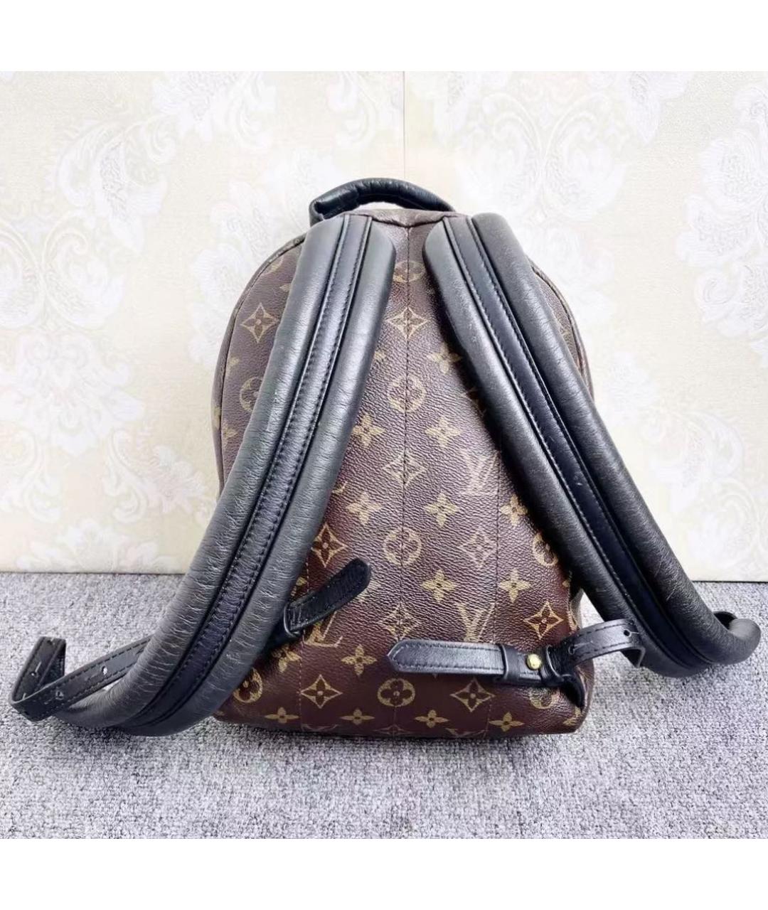 LOUIS VUITTON Коричневый кожаный рюкзак, фото 4