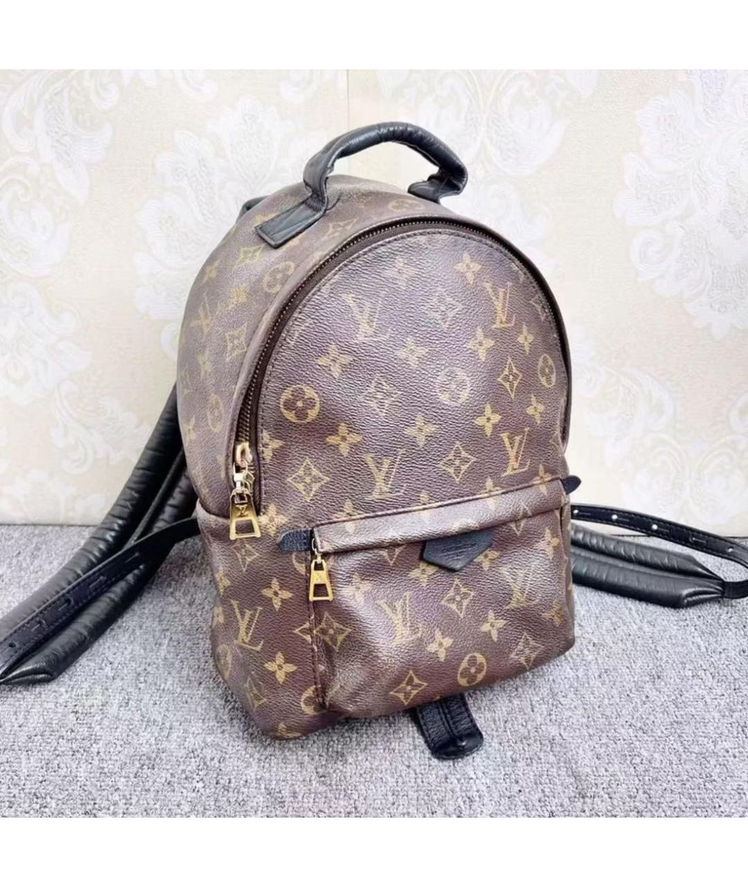 LOUIS VUITTON Коричневый кожаный рюкзак, фото 2