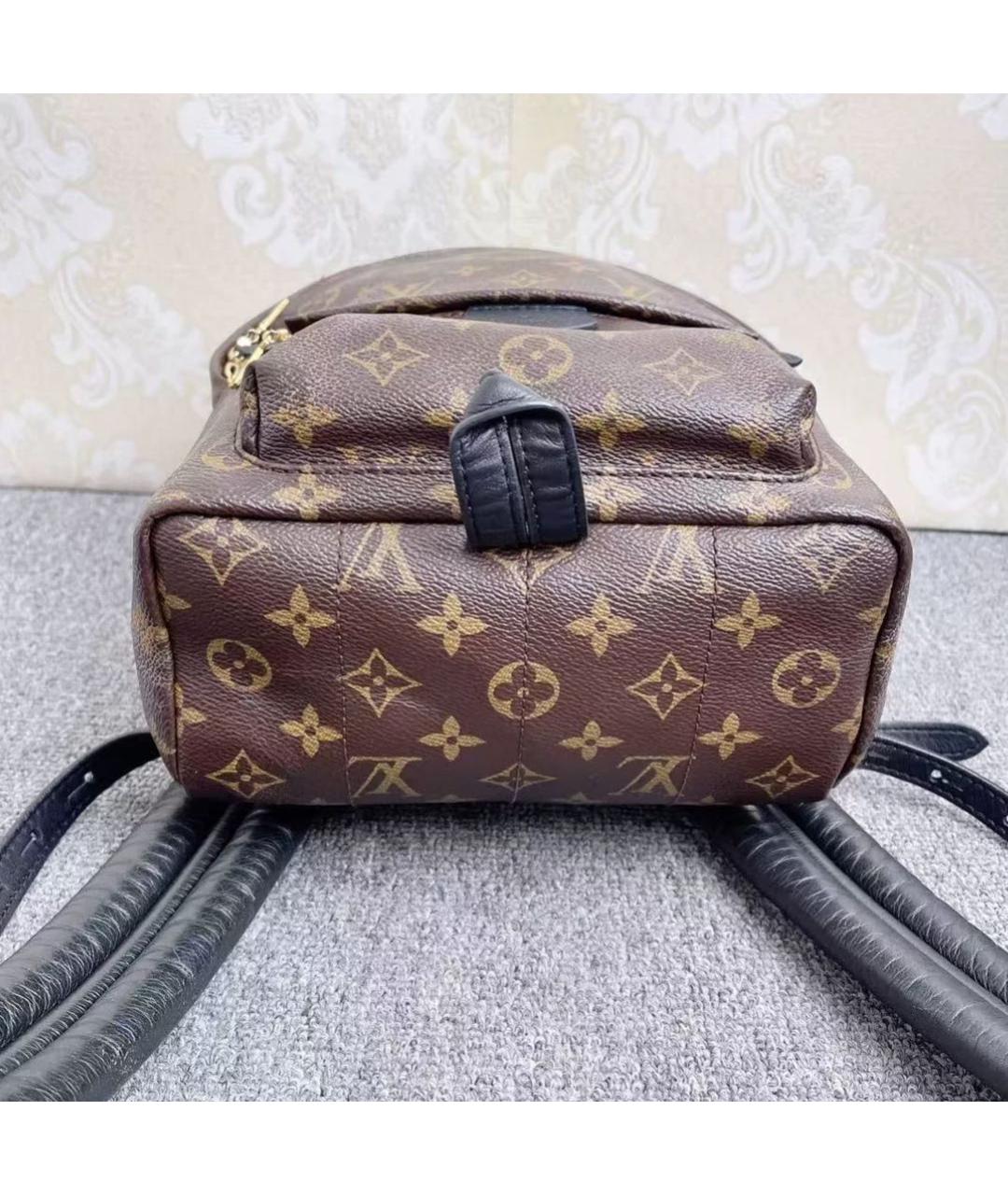 LOUIS VUITTON Коричневый кожаный рюкзак, фото 5