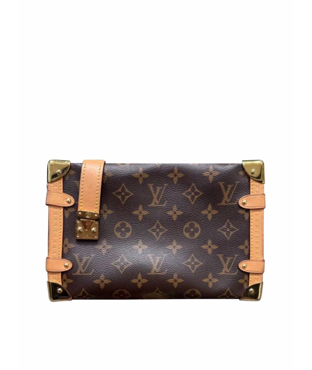 LOUIS VUITTON Коричневая кожаная сумка через плечо, фото 1