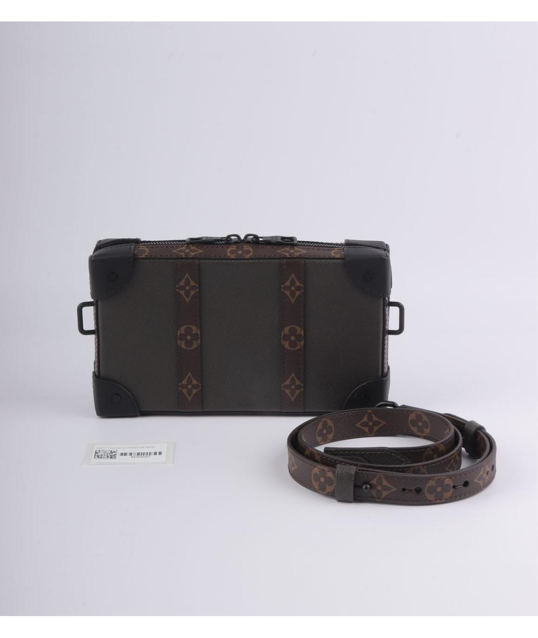 LOUIS VUITTON Коричневая кожаная барсетка, фото 2