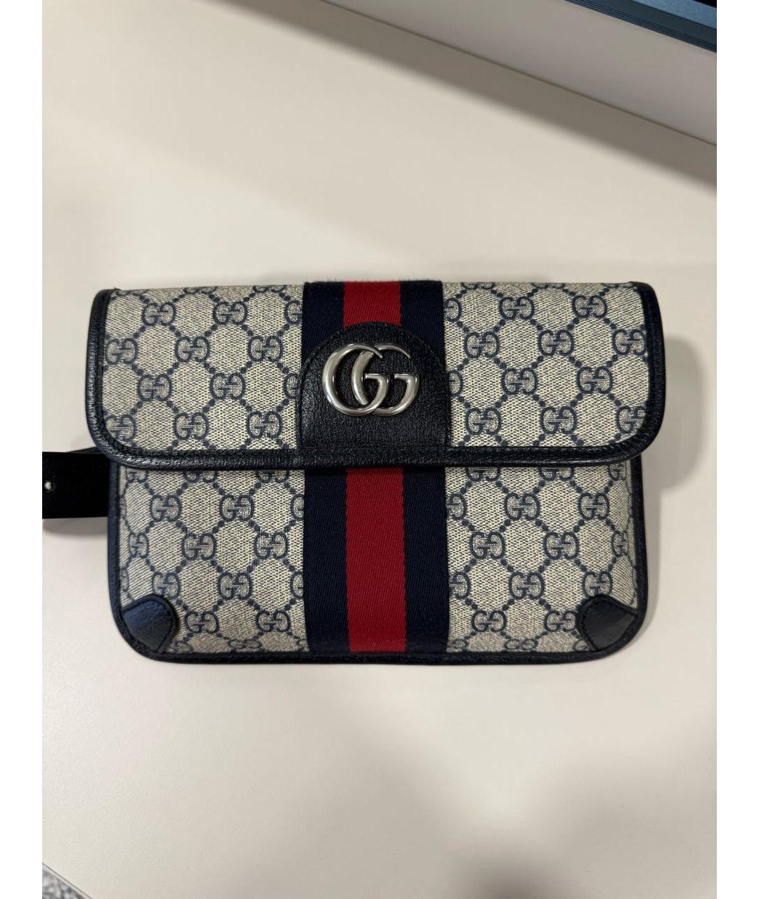 GUCCI Бежевая поясная сумка, фото 3