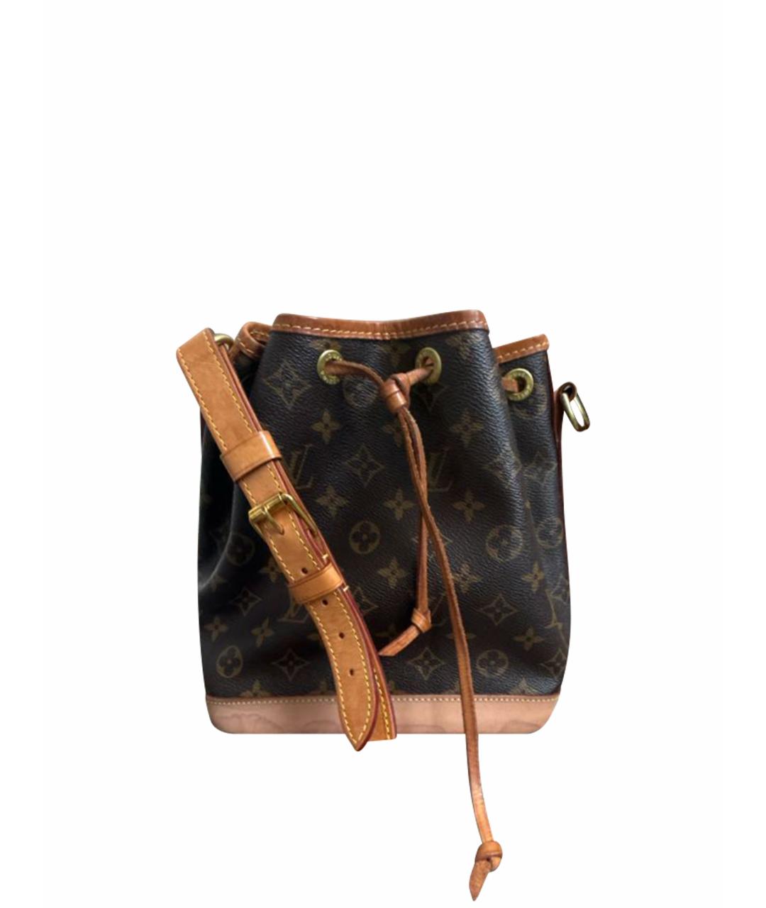 LOUIS VUITTON Коричневая кожаная сумка через плечо, фото 1